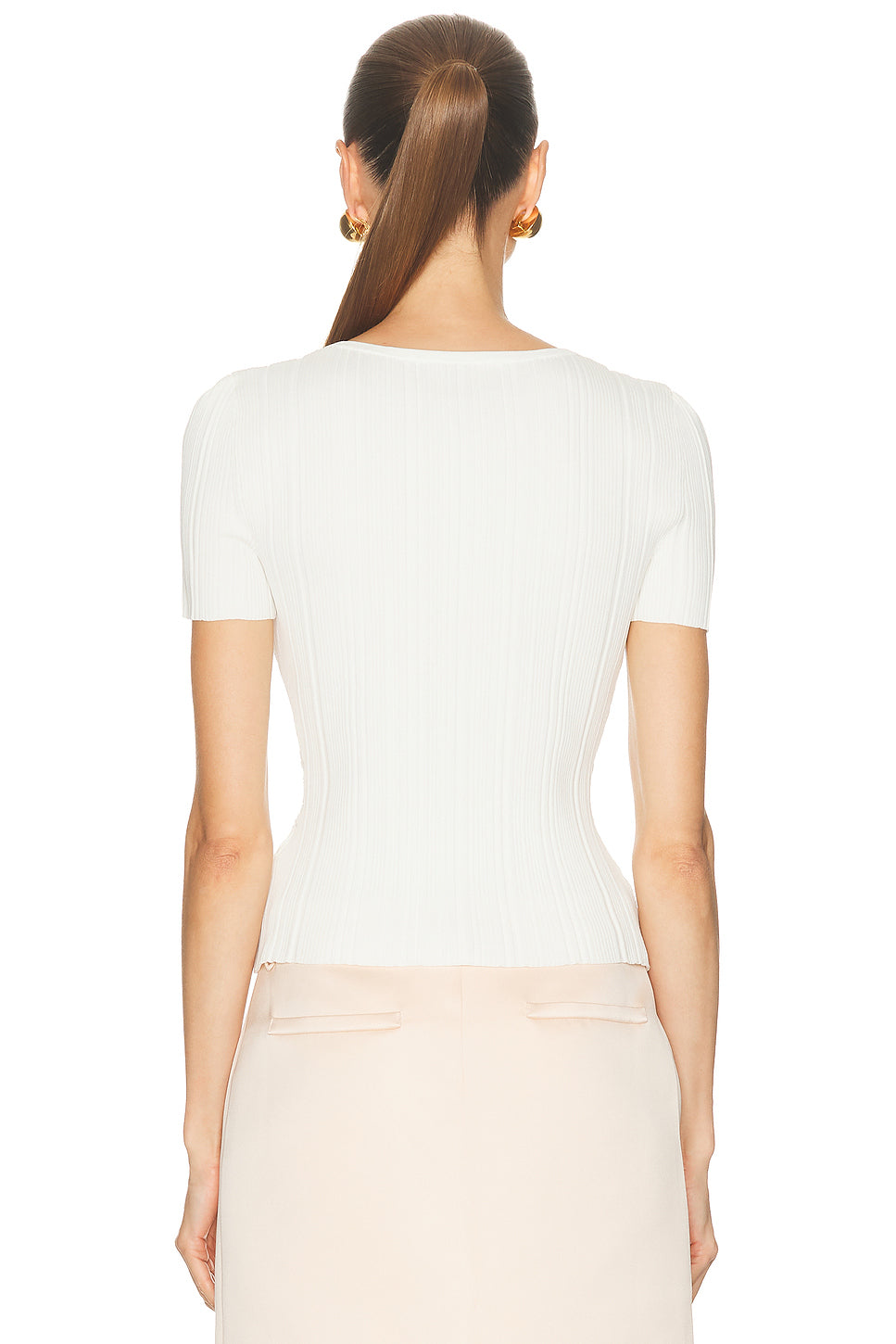 Lace Trim Knit Top