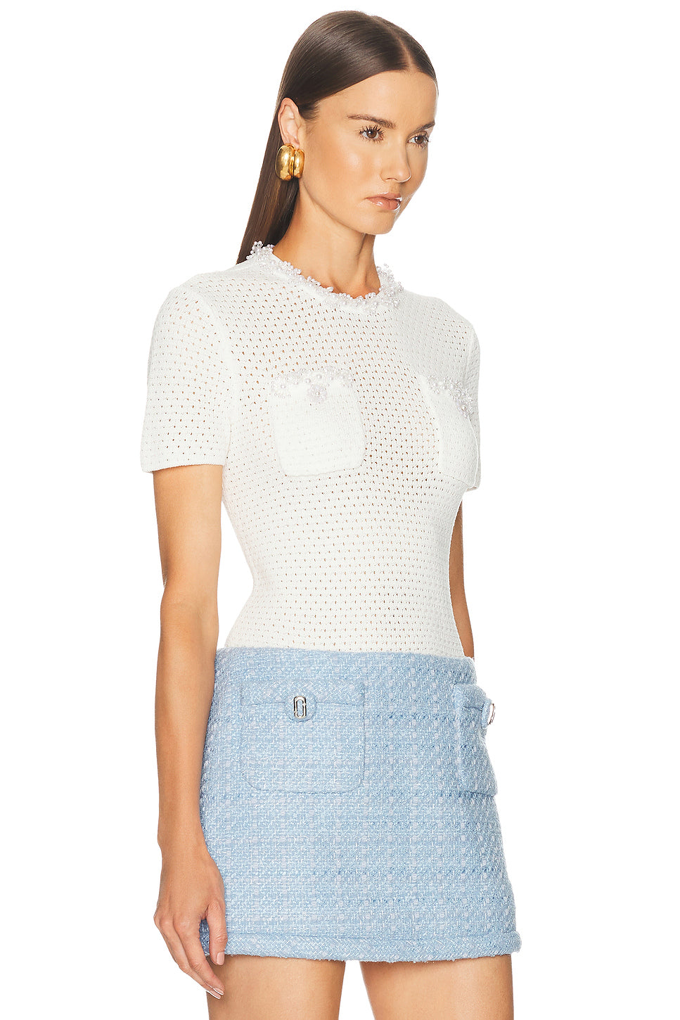 Pearl Trim Top