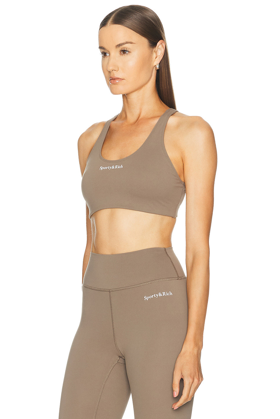 Serif Logo Sports Bra