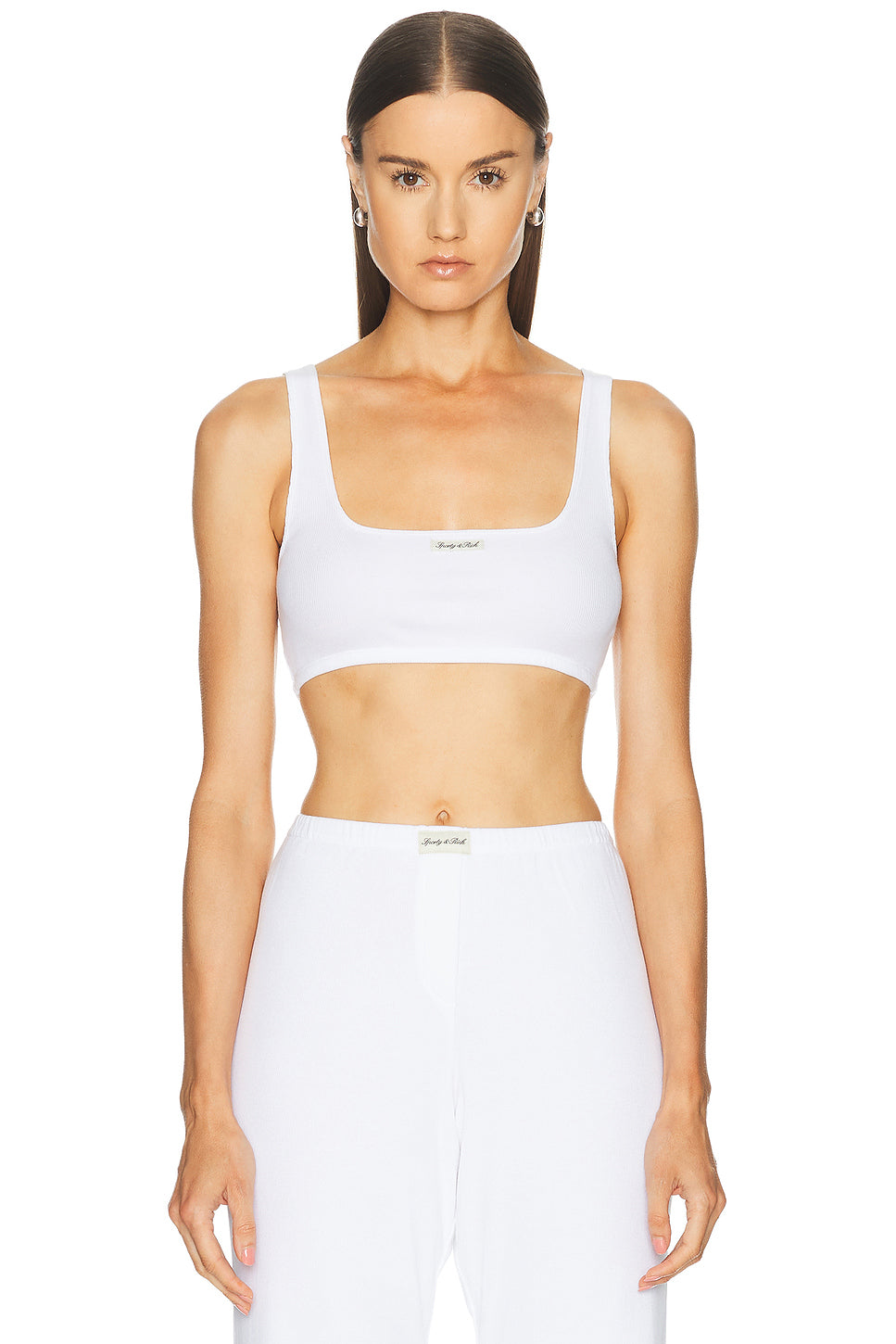 Signature Logo Ribbed Bralette