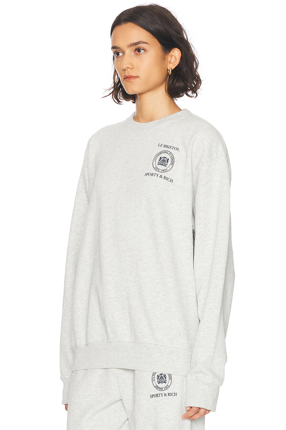 X Le Bristol Paris Crest Seal 100th Crewneck Sweatshirt