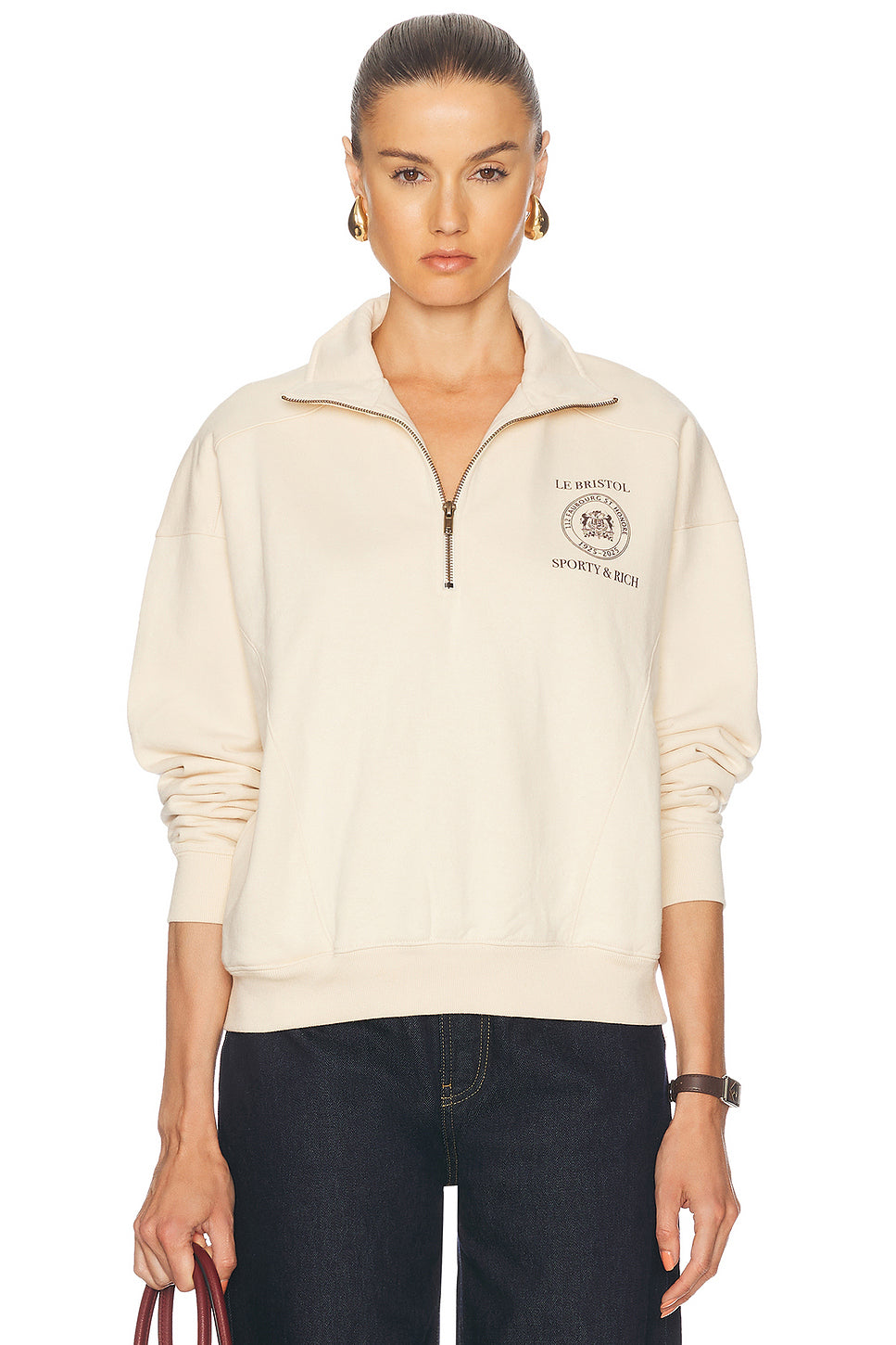 X Le Bristol Paris Faubourg Quarter Zip Sweatshirt