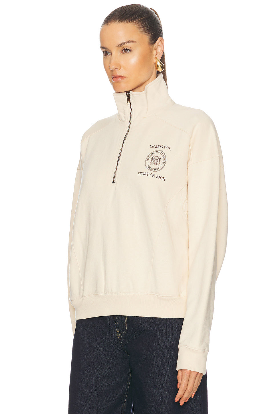 X Le Bristol Paris Faubourg Quarter Zip Sweatshirt