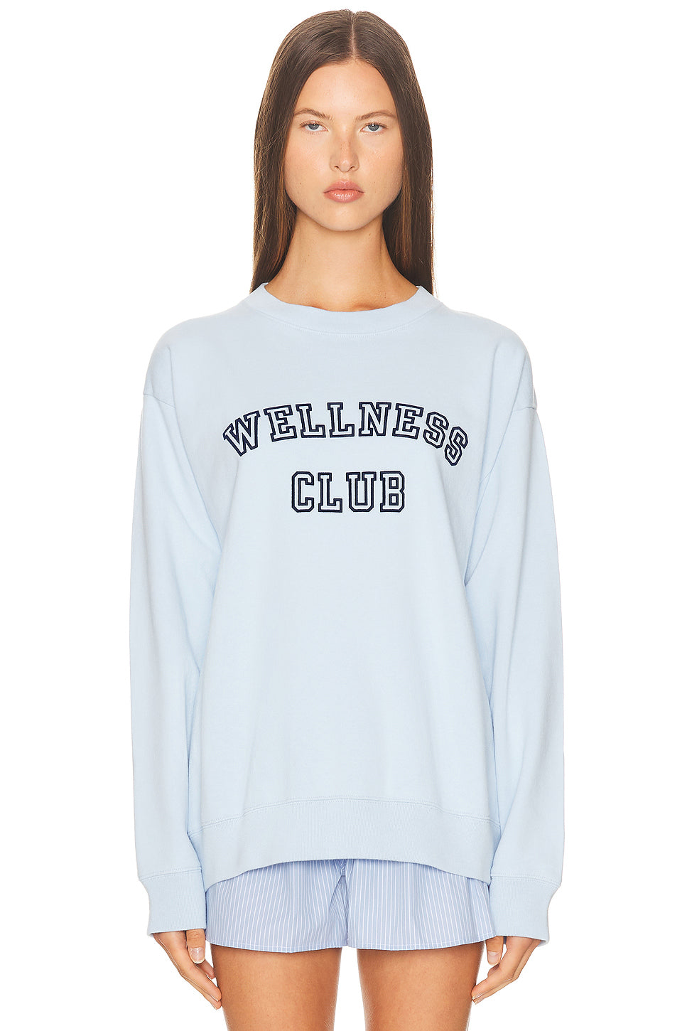 Wellness Club Flocked Crewneck Sweatshirt