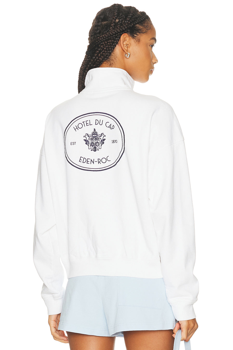 x Hotel Du Cap Eden Roc Eden Crest Quarter Zip Sweatshirt