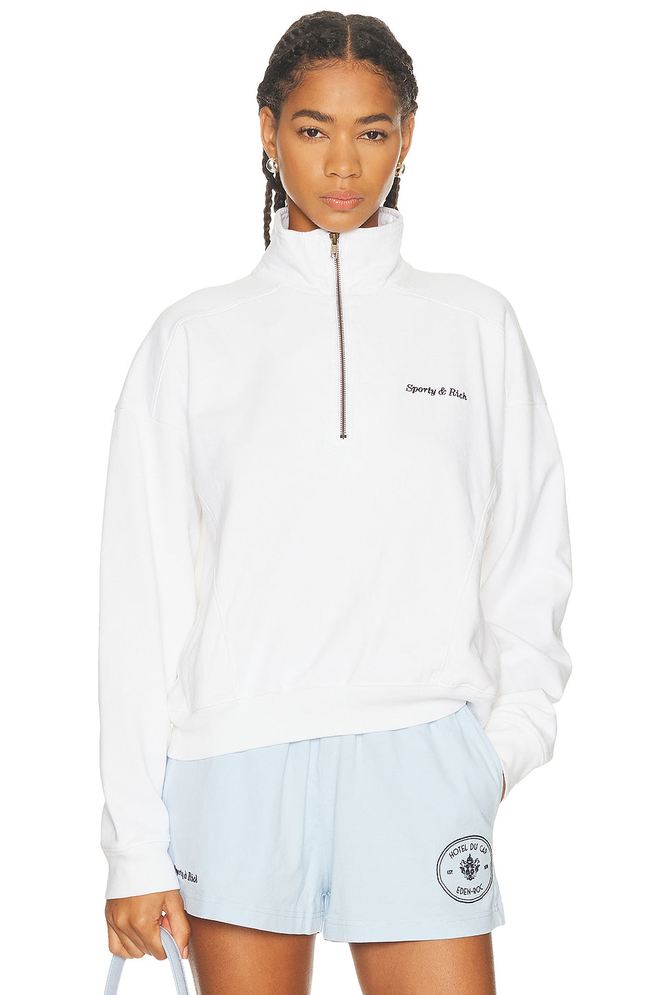 x Hotel Du Cap Eden Roc Eden Crest Quarter Zip Sweatshirt