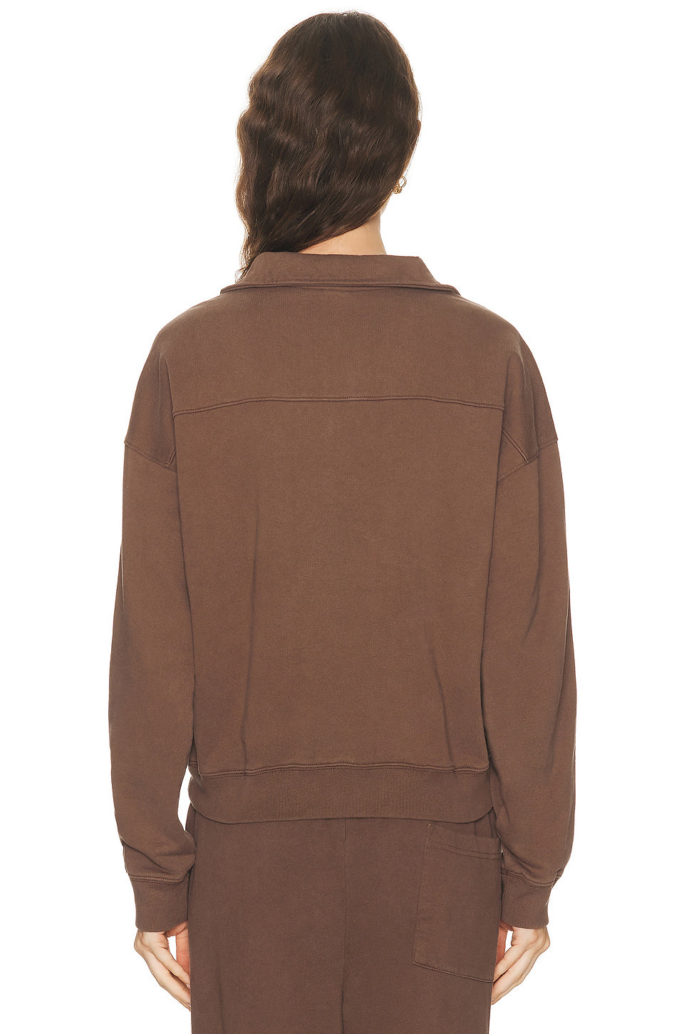 NY Crest Embroidered Quarter Zip Sweatshirt