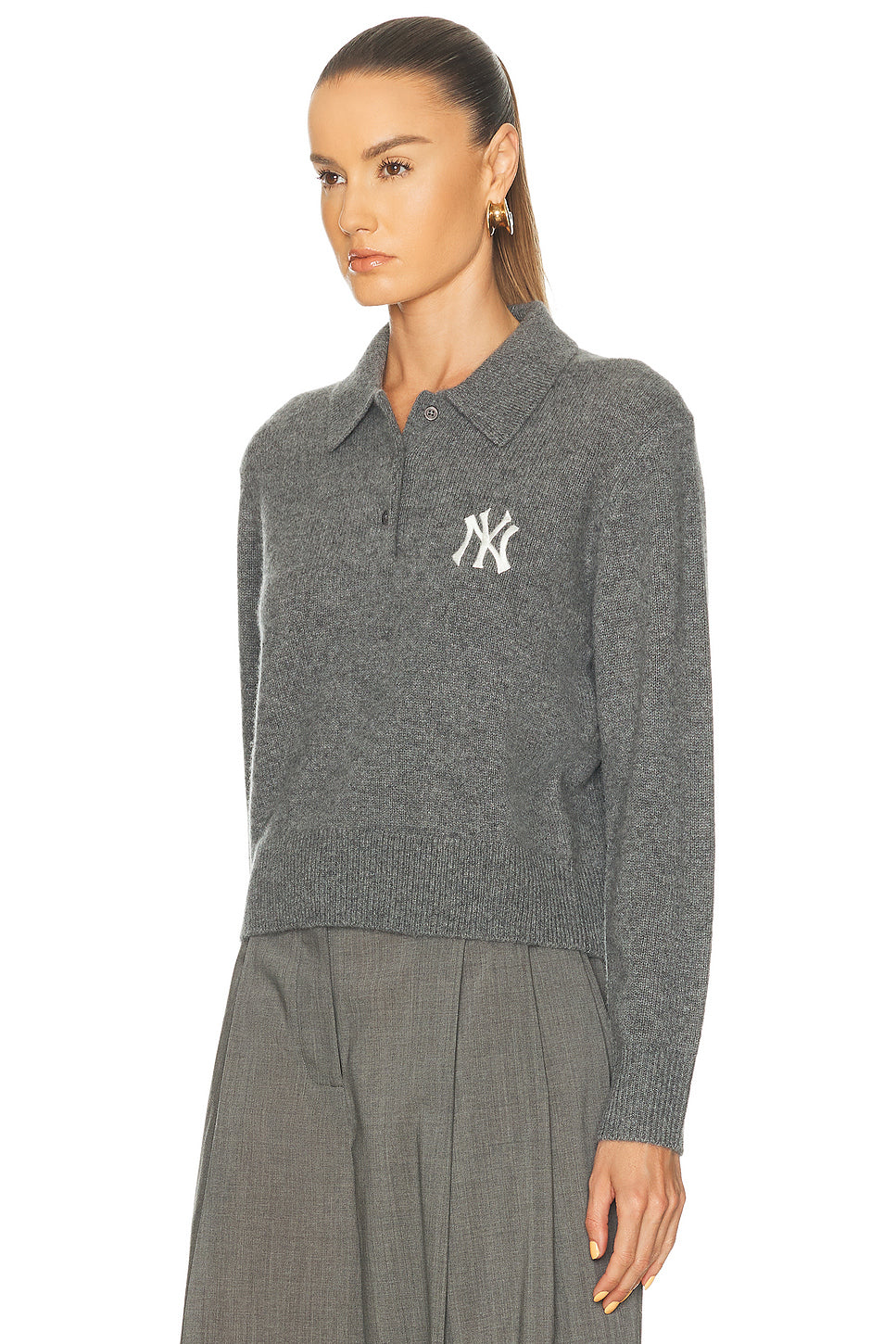 Heritage Yankees Serif Cashmere Polo Sweater