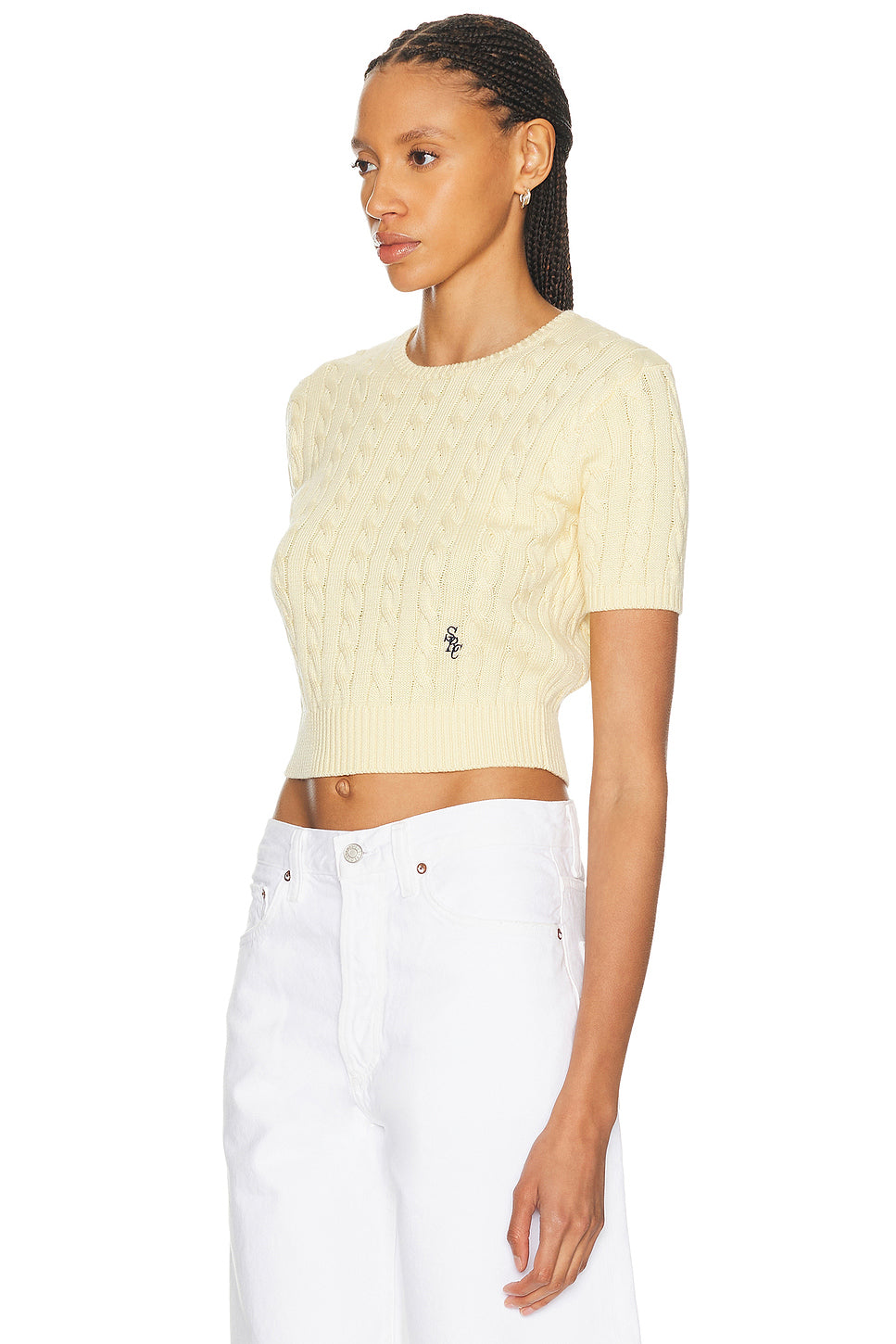 SRC Cotton Cableknit Sweater