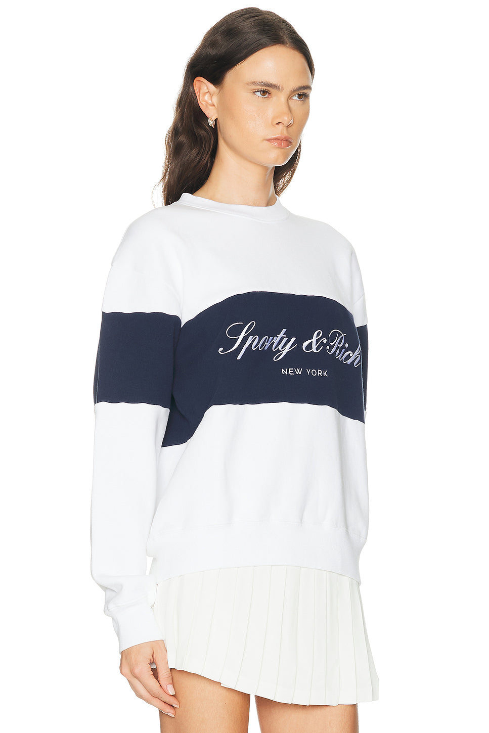 Signature Logo Block Crewneck Sweatshirt