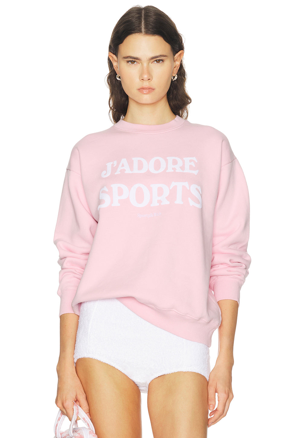 J'adore Flocked Crewneck Sweatshirt
