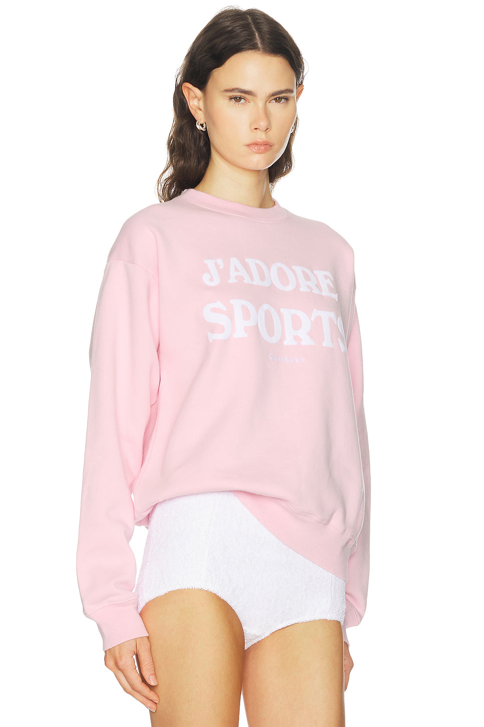 J'adore Flocked Crewneck Sweatshirt