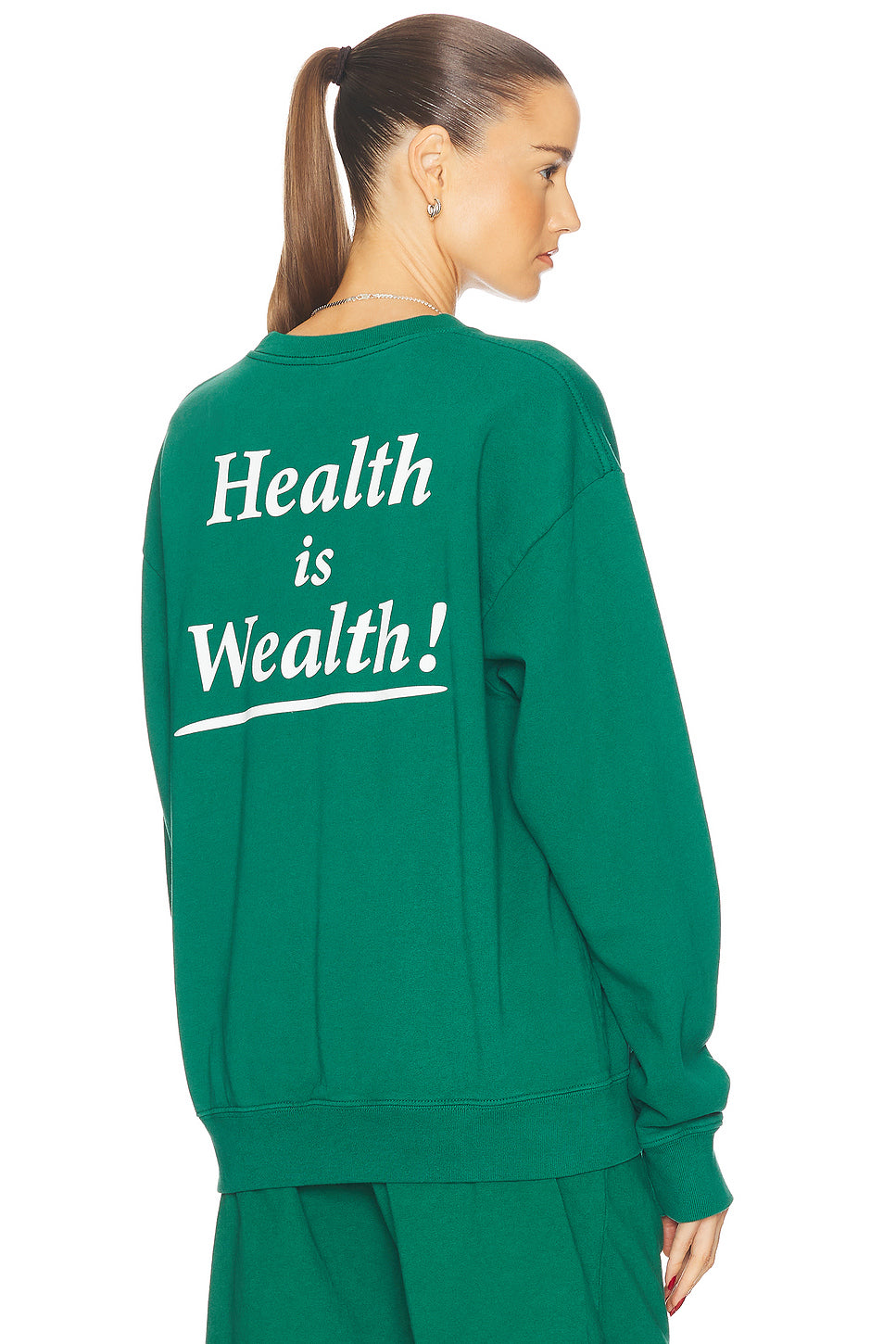 Health Is Wealth Crewneck Sweater