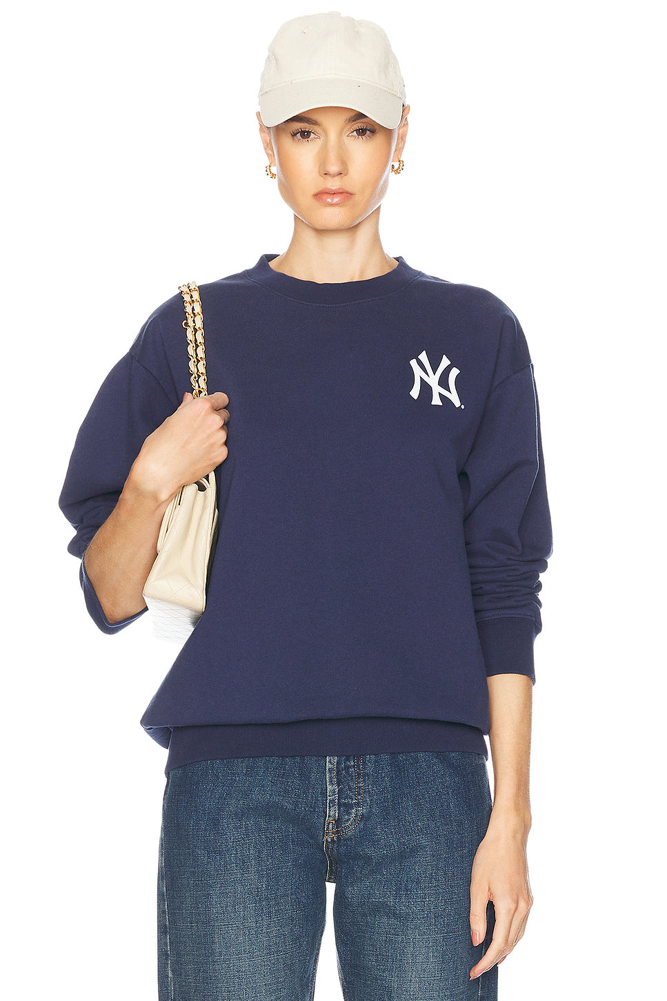 Yankees Serif Crewneck Sweater