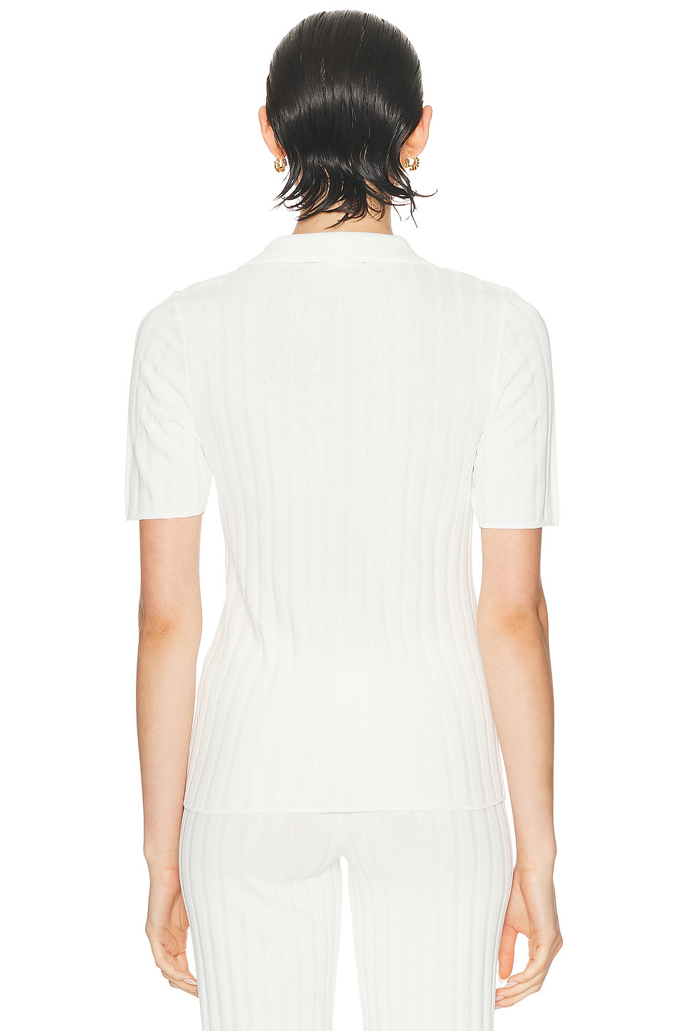 SRC Ribbed Polo Top