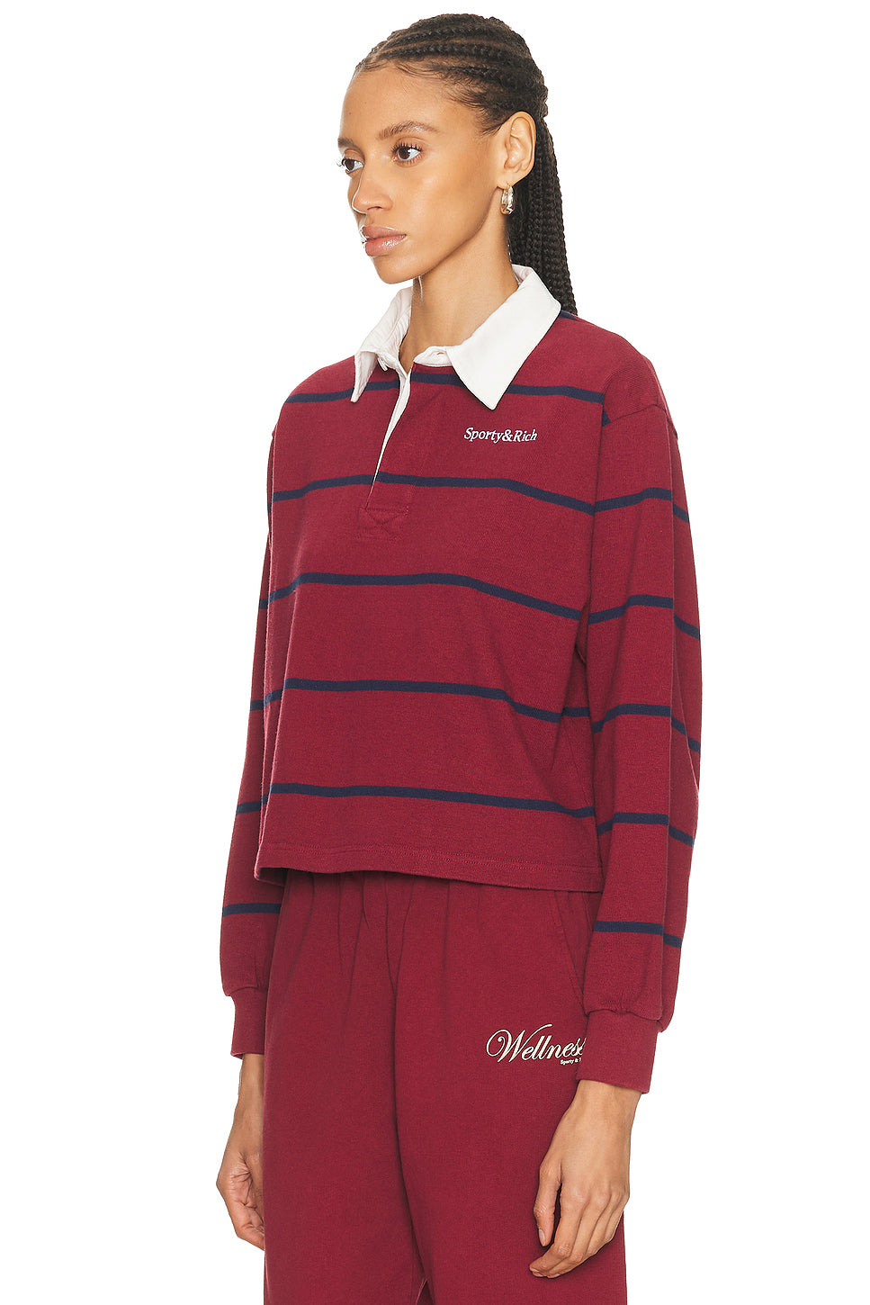 Serif Logo Rugby Polo Top