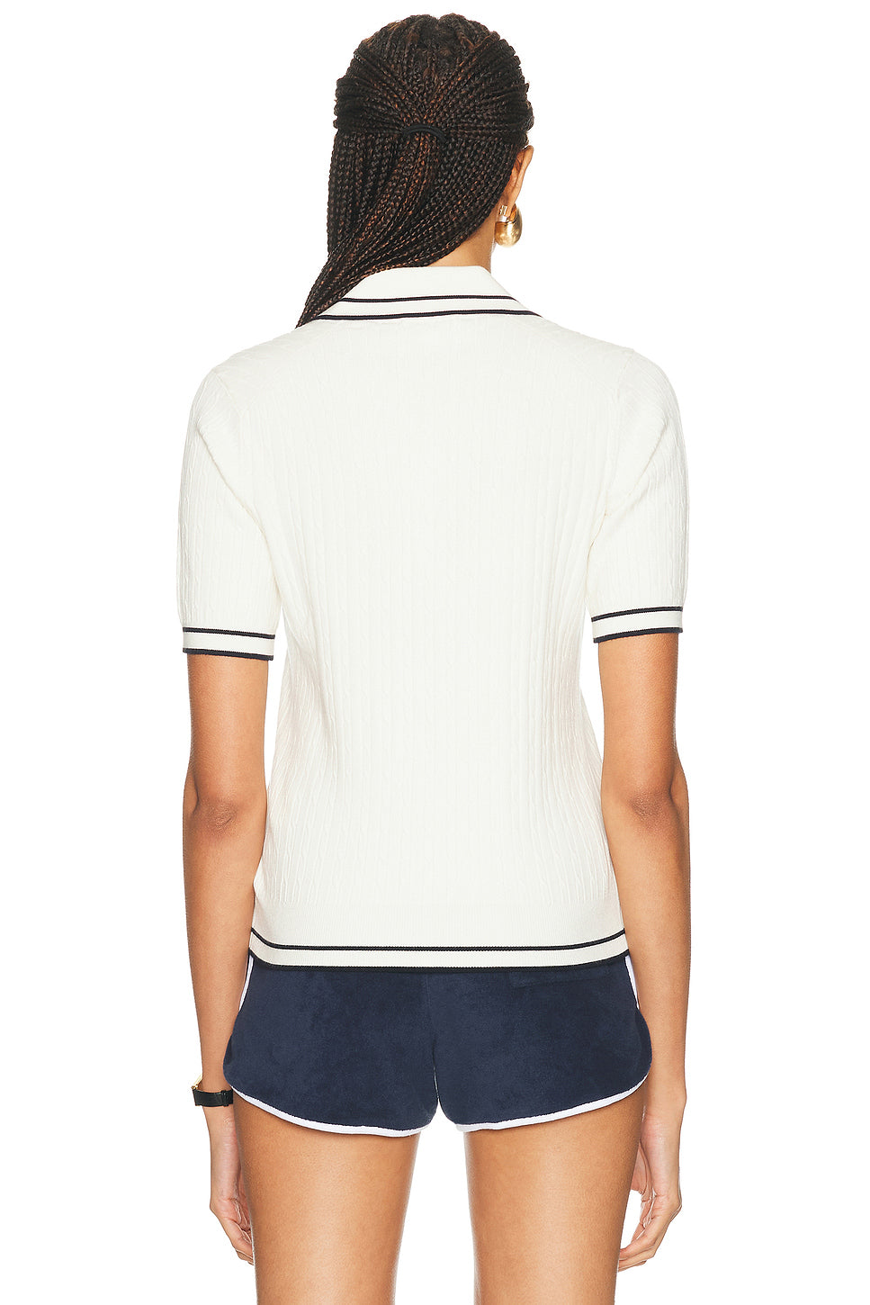 Signature Logo Mini Cable Polo Top