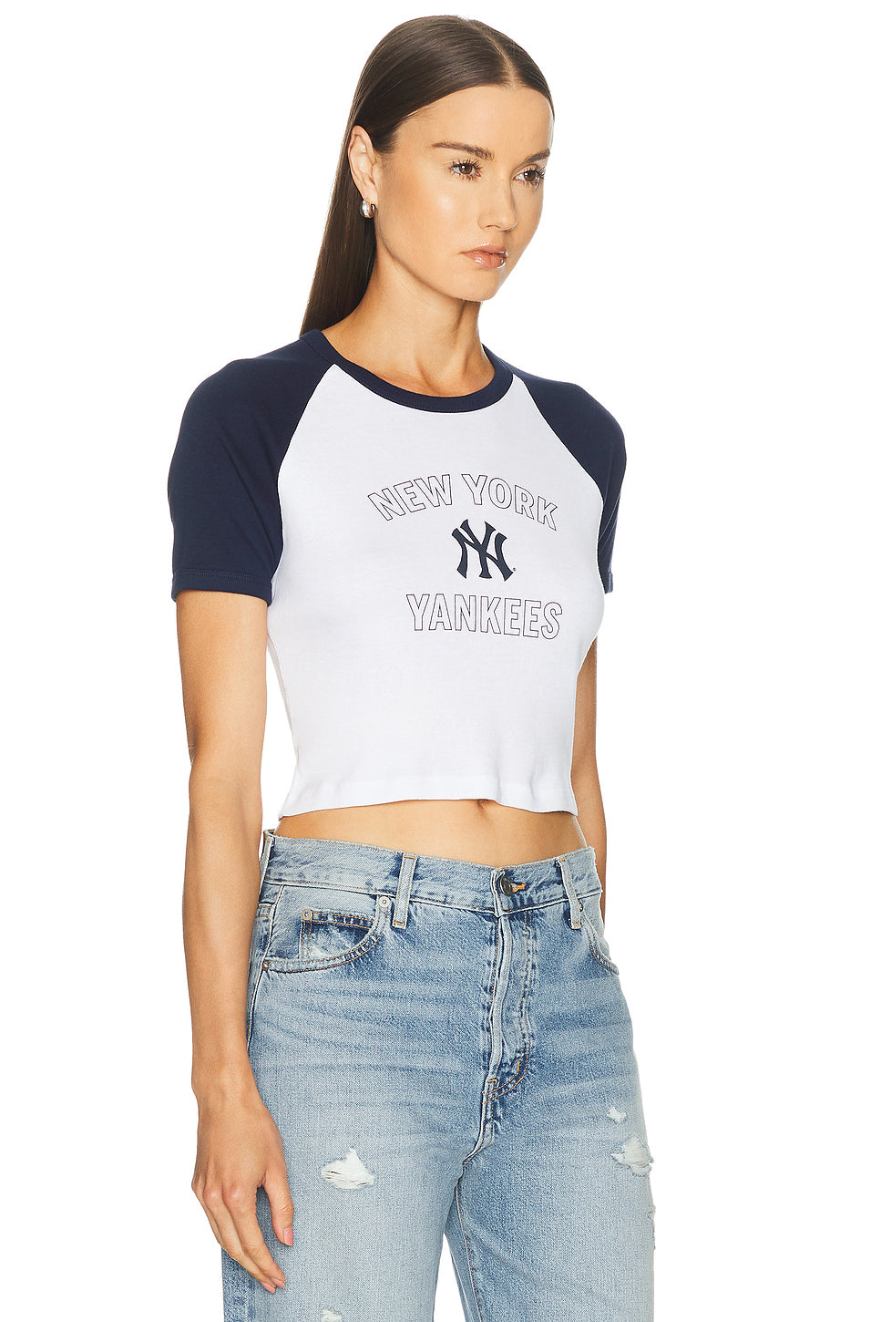 x Yankees Arch Baby Baseball Tee in White
