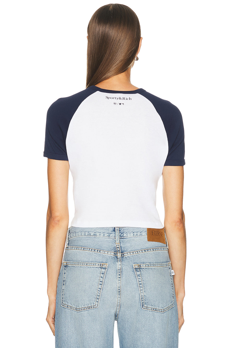 x Yankees Arch Baby Baseball Tee in White