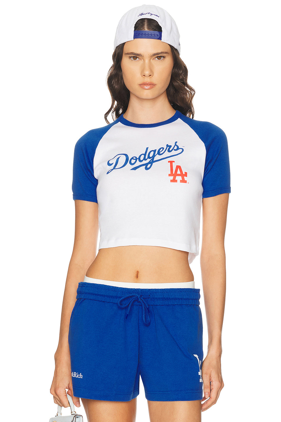 x Dodgers Serif Baby Baseball Tee