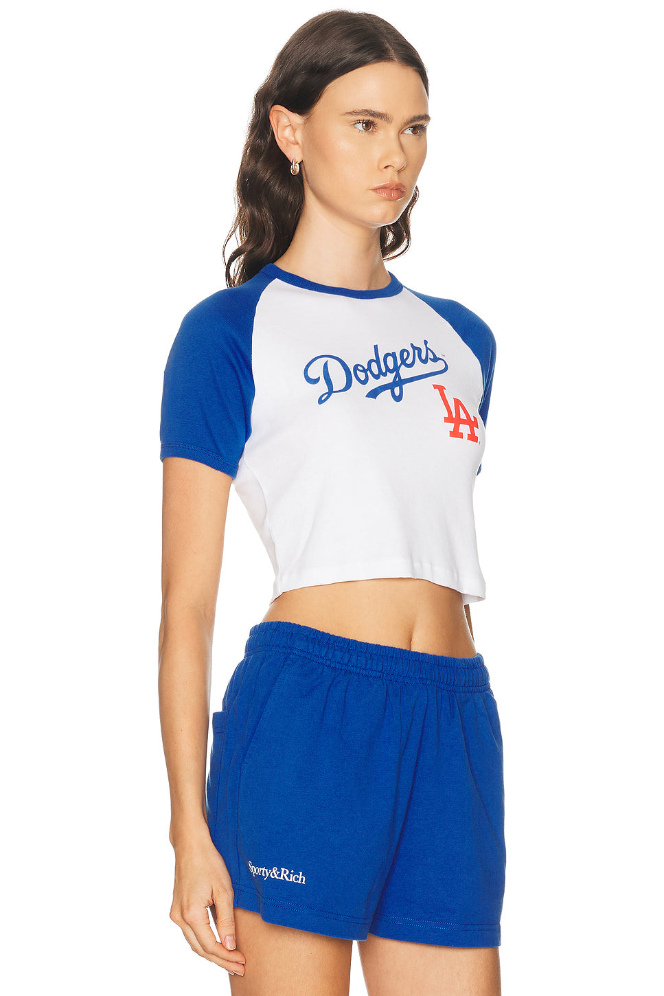 x Dodgers Serif Baby Baseball Tee