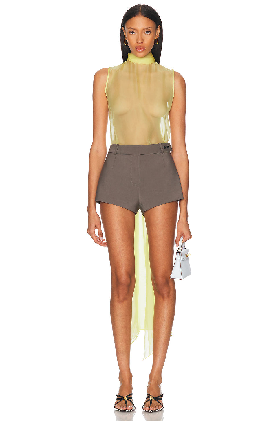 Open Back Voile Top