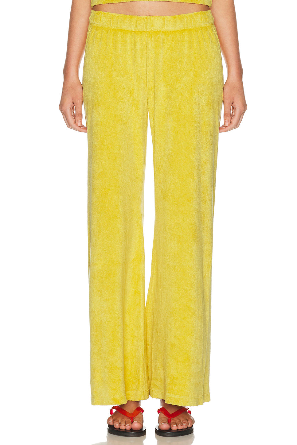 Lito Low Rise Terry Flare Pant