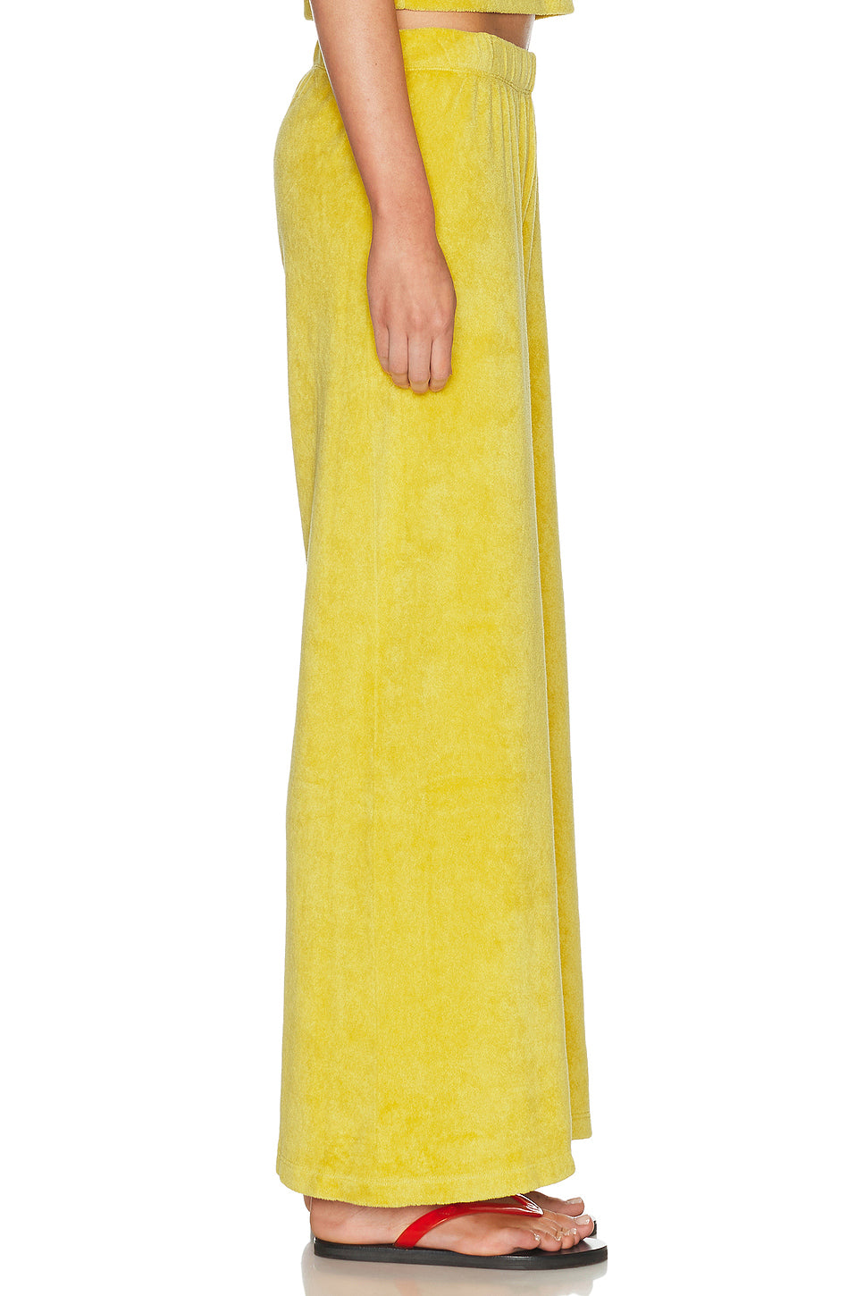Lito Low Rise Terry Flare Pant