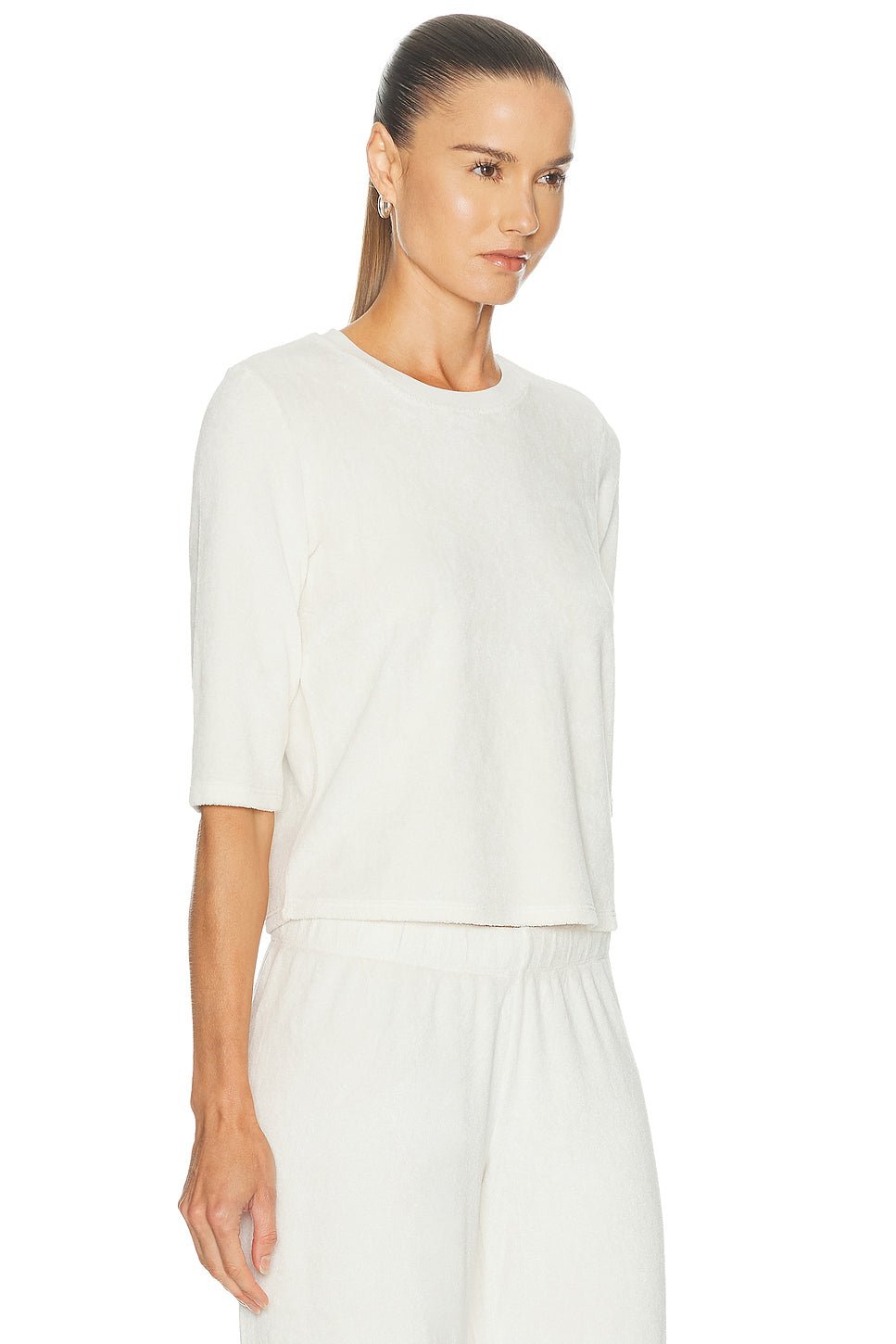 Corfu Elbow Sleeve Terry Tee