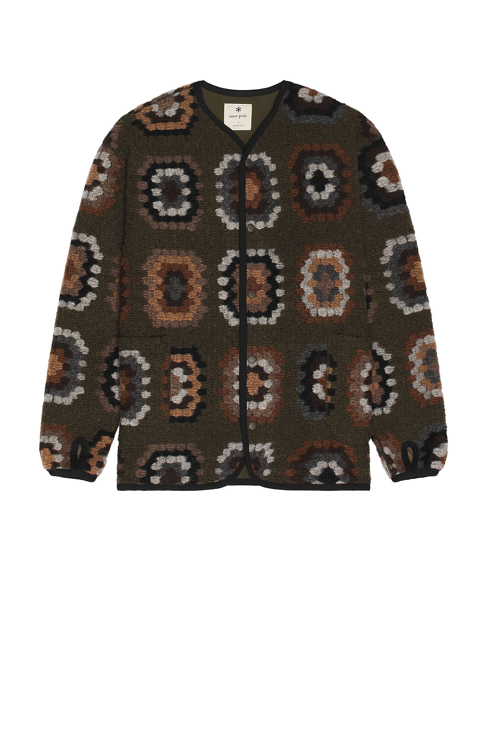 Wool Jacquard Cardigan