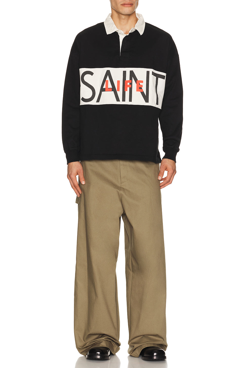 Saint Life Long Sleeve Polo Shirt