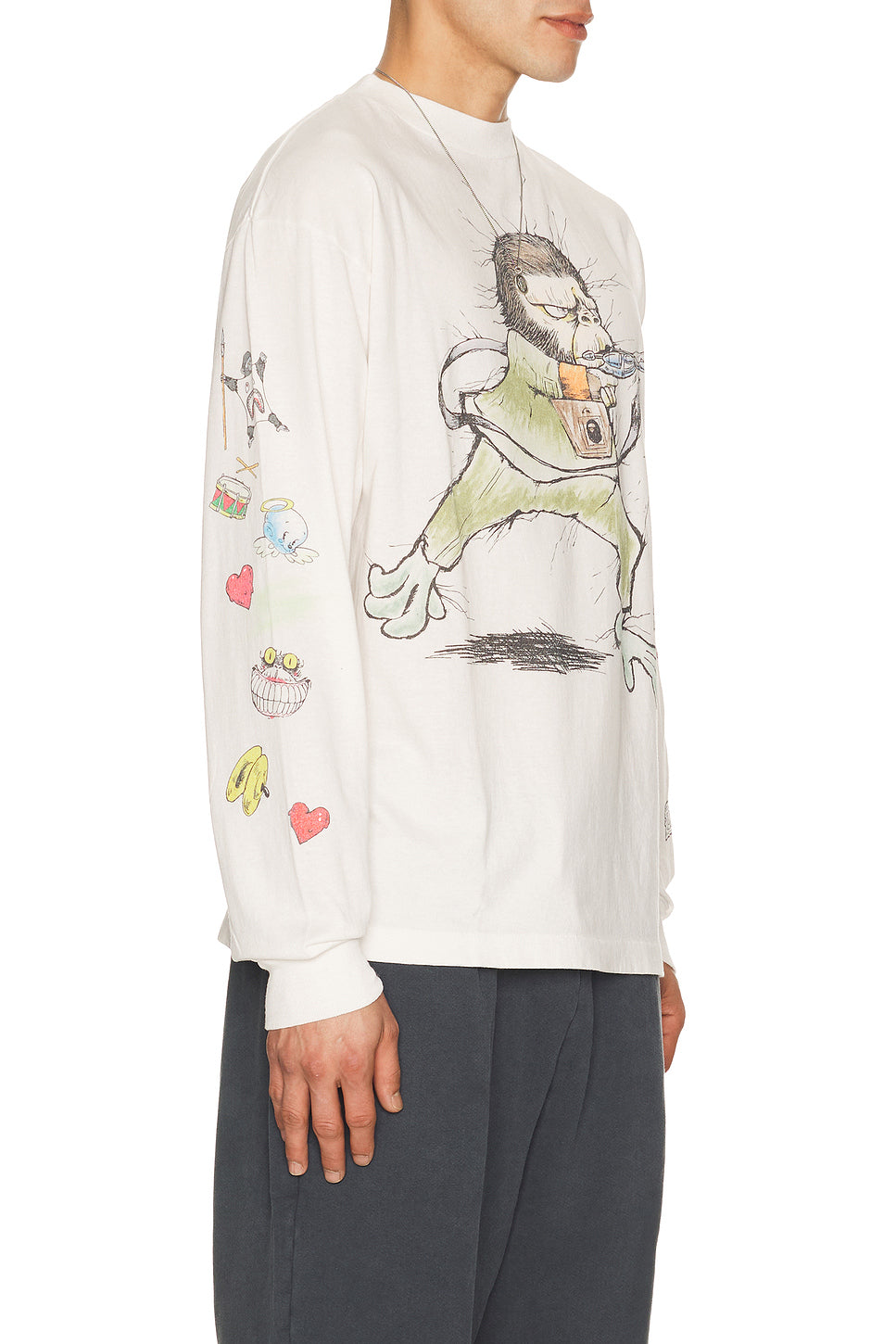 X Bape Running Long Sleeve Tee
