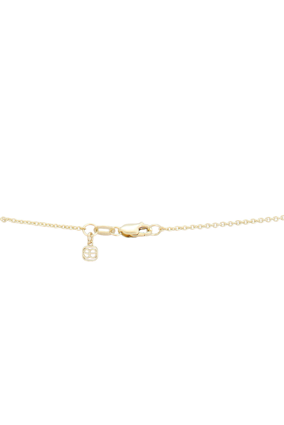 Large Pave Fishbone Charm Necklace