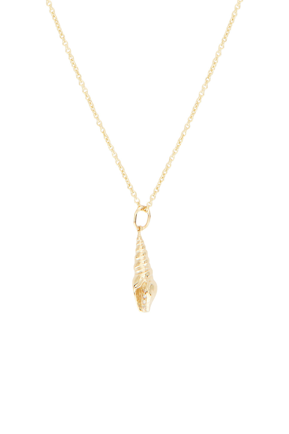 Long Shell Charm Necklace