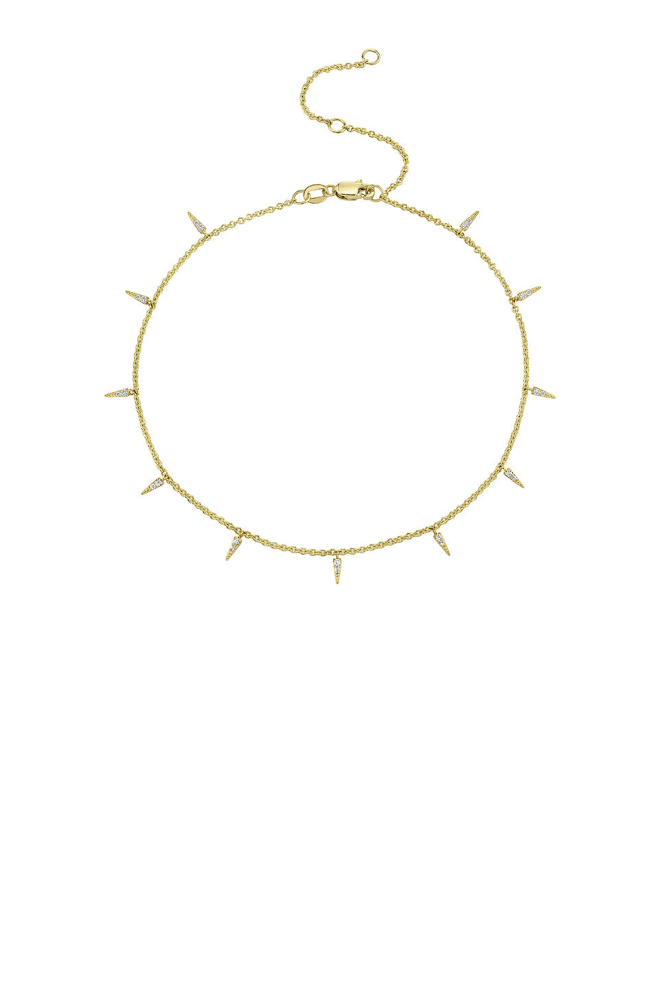 Small Pave Fringe Anklet
