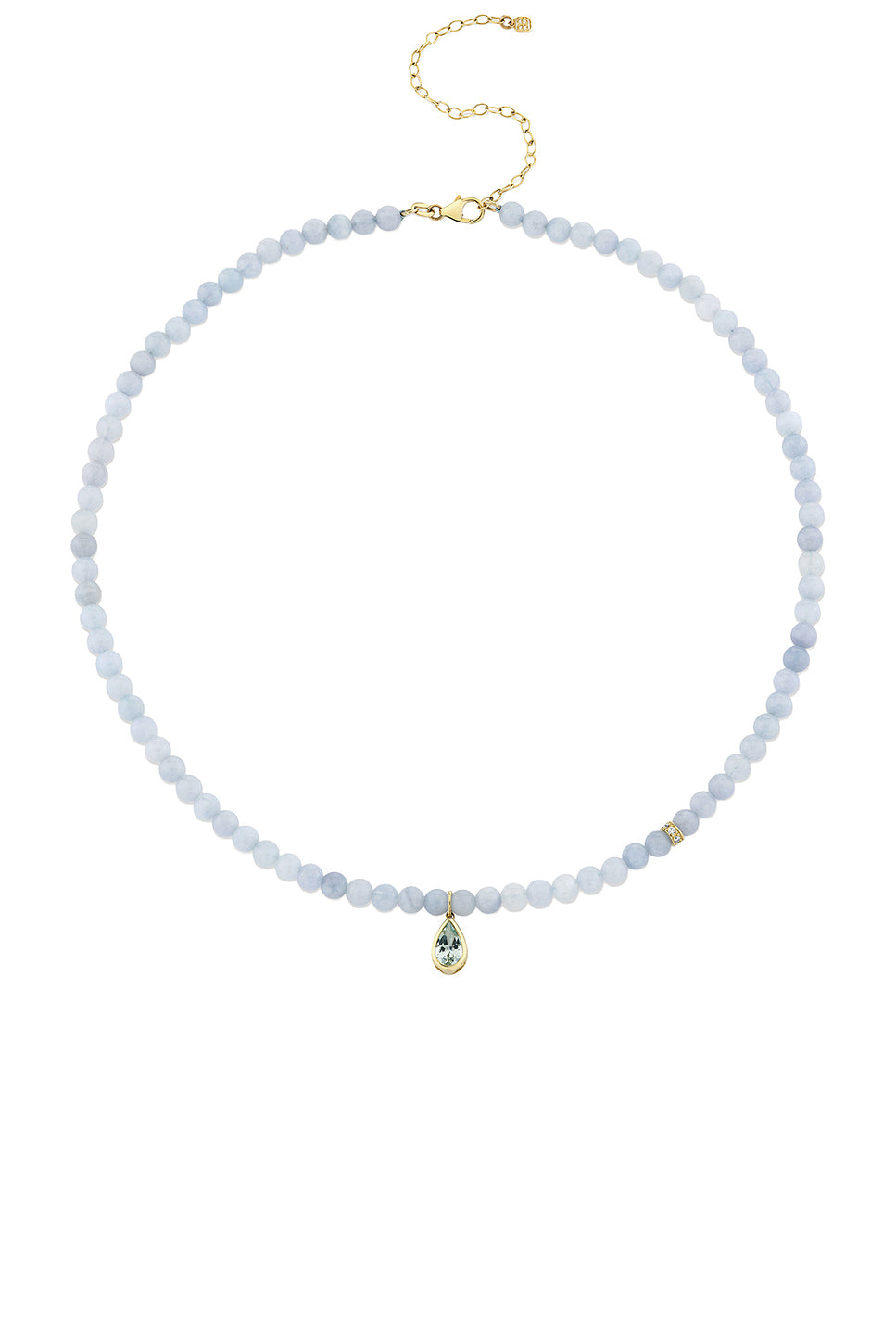 Pear Rondelle Beaded Necklace