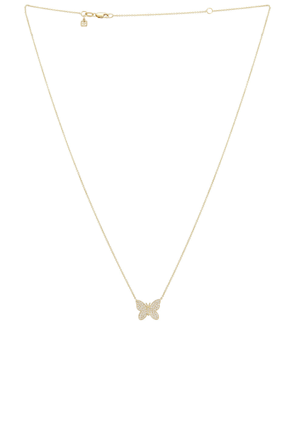 Pave Butterfly Necklace