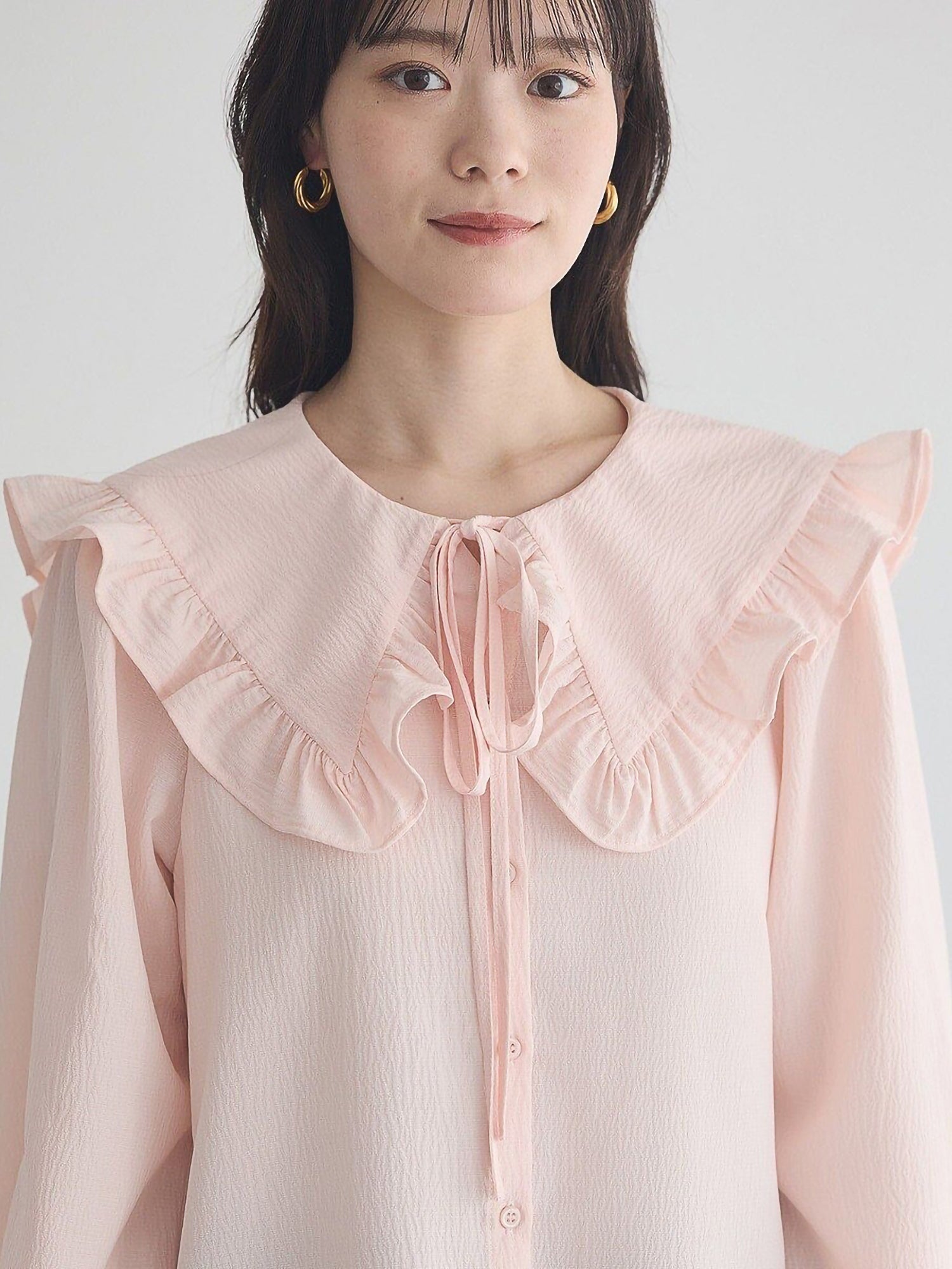 Sae Frilled Sailor Collar Blouse