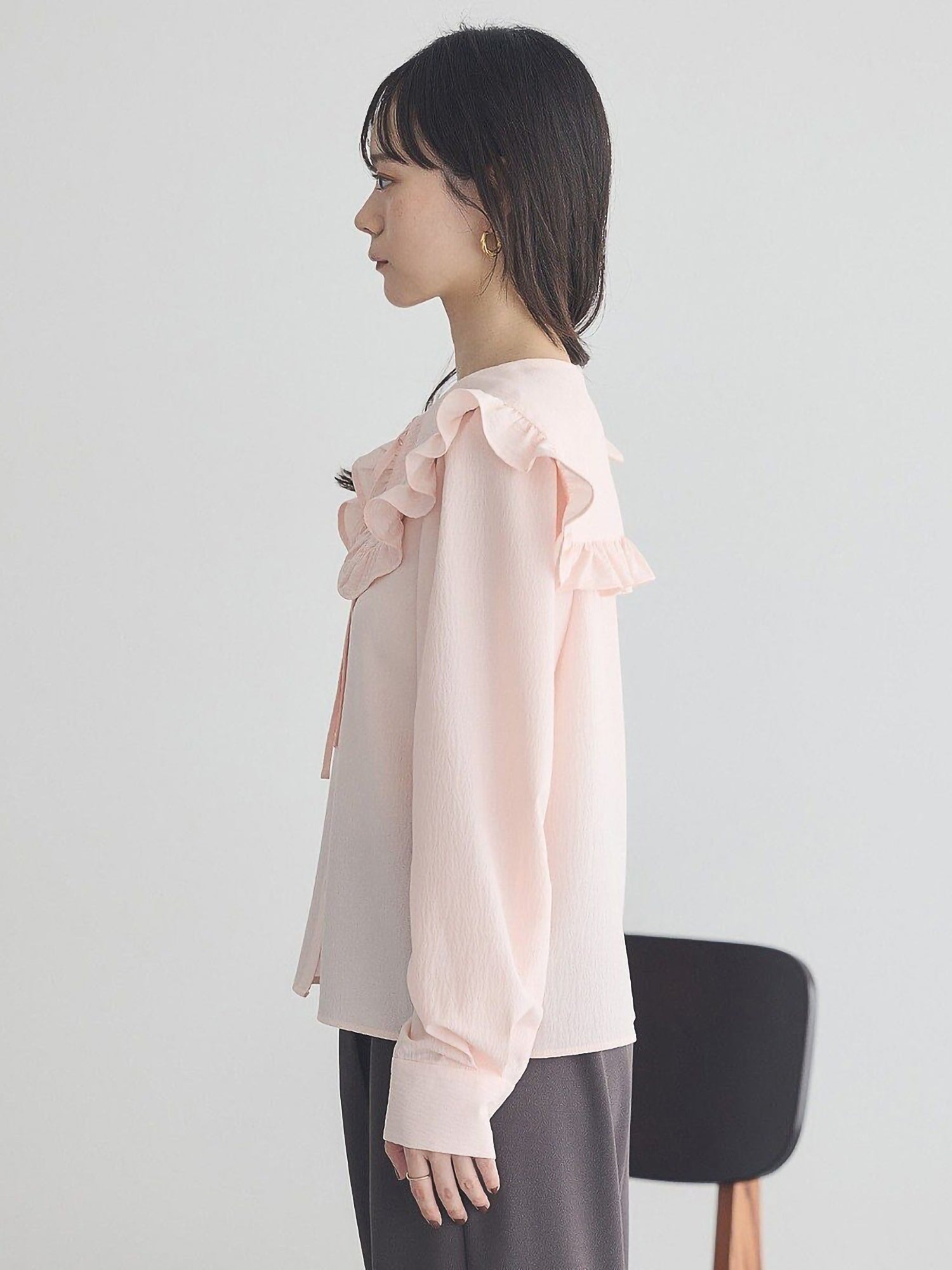Sae Frilled Sailor Collar Blouse
