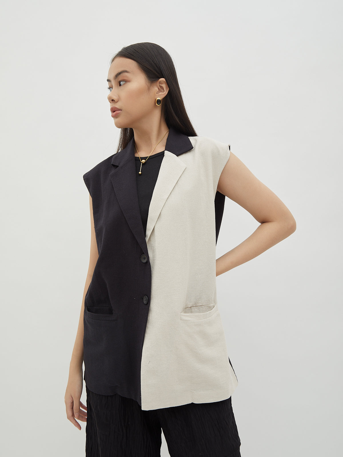 Sania Two Tone vest - Velvet at Bobo