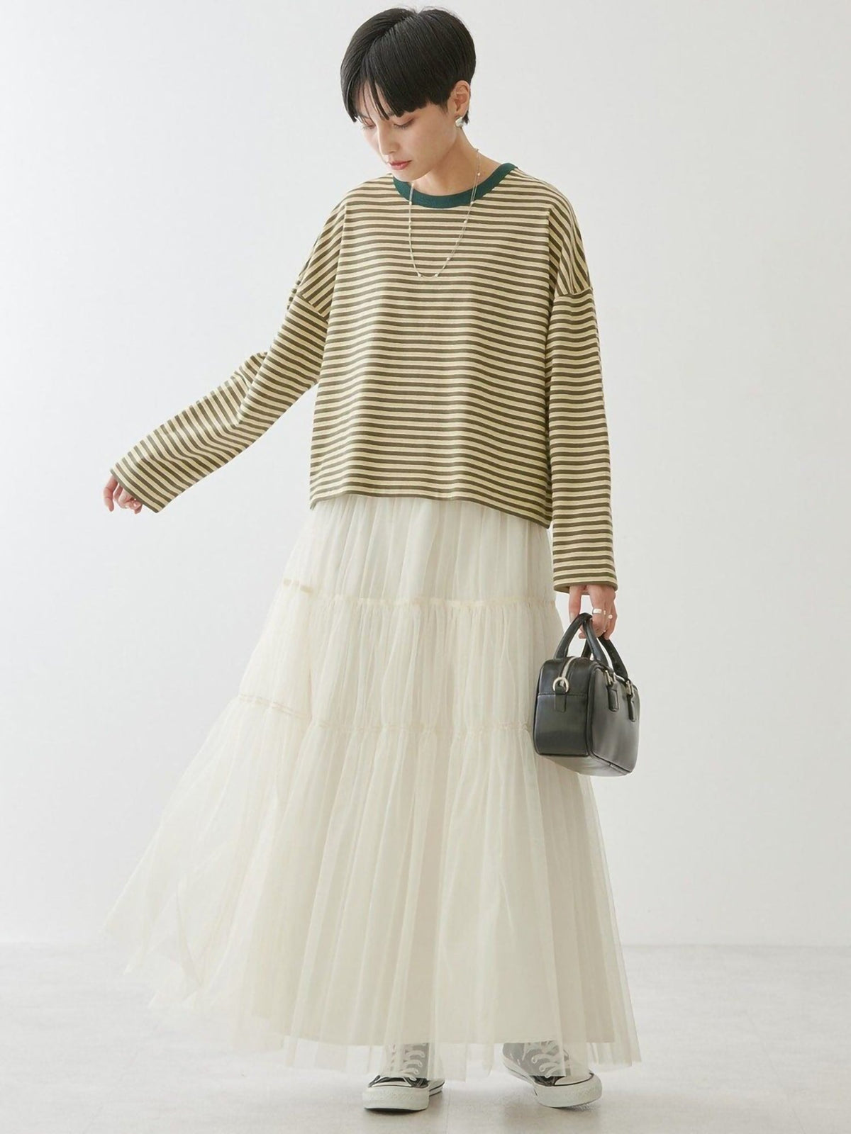 Sawara Multi-Border Pullover