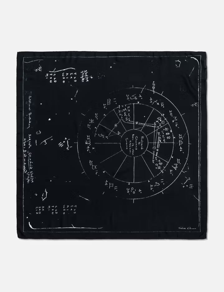 Printed Astro 70x70 Scarf