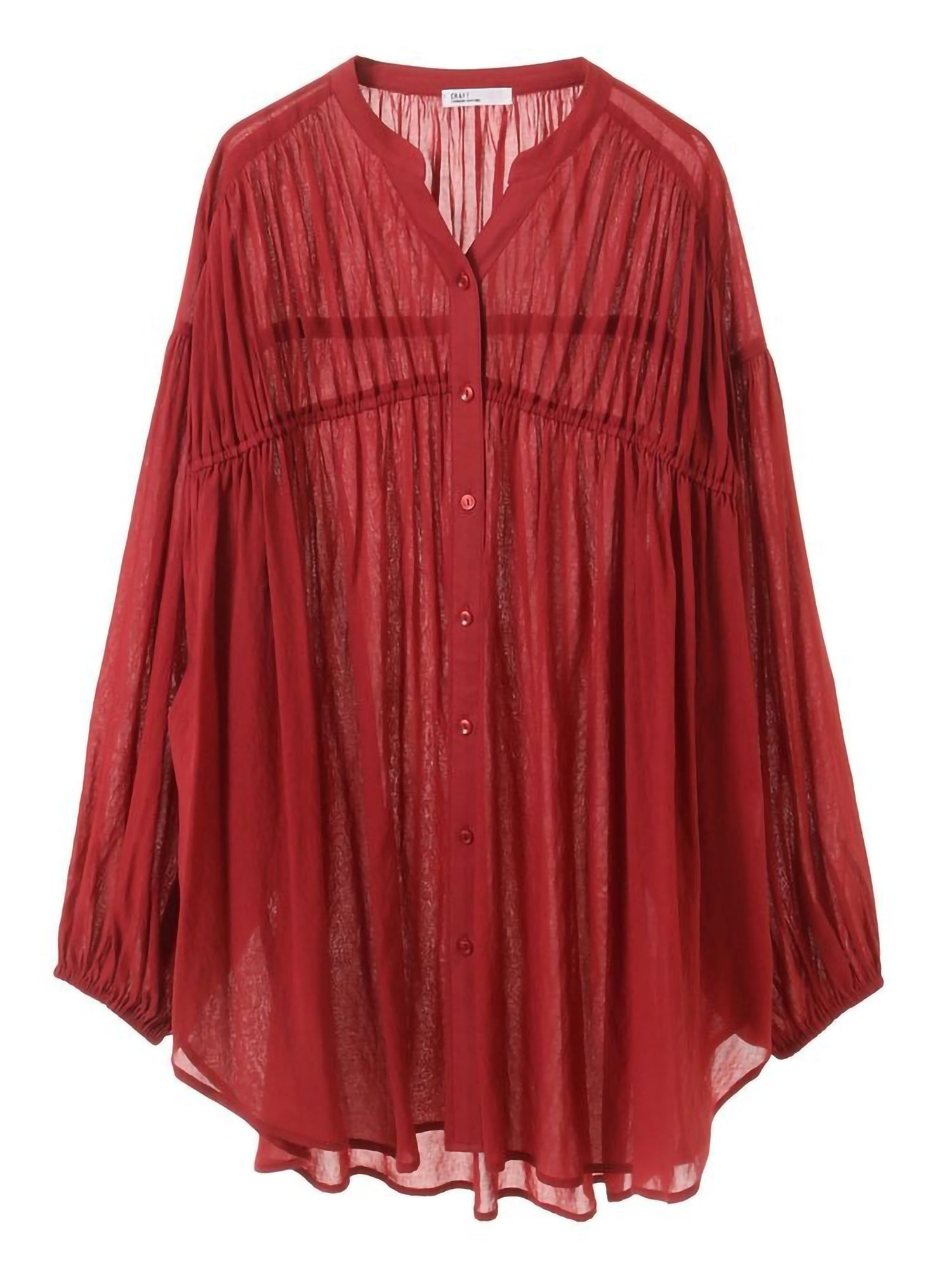 Seyra Vintage Voile Shirred Tunic