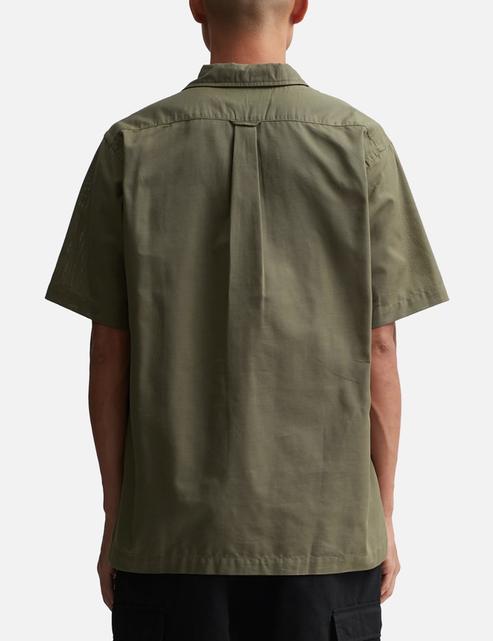 Open Collar Panama Short Sleeve Shirt