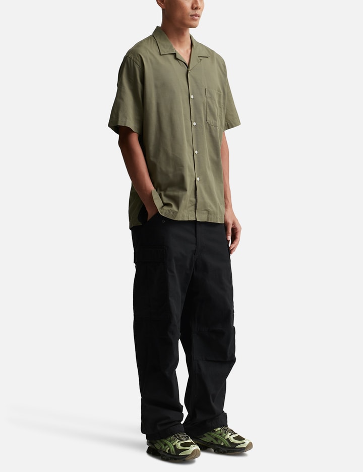 Open Collar Panama Short Sleeve Shirt