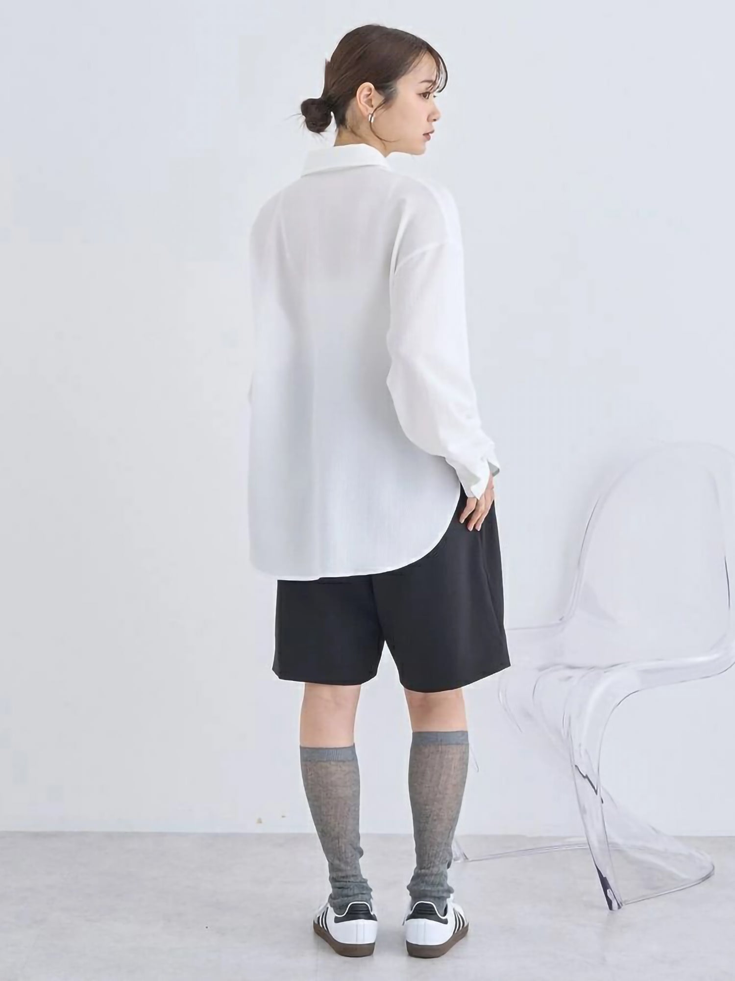 Shiru Drawstring Gathered Shirt