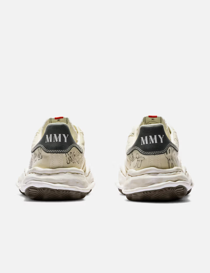 "BLAKEY" OG Sole Graffiti Printed Canvas Low Top Sneaker