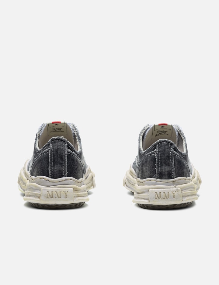 “HANK” OG Sole Bleach-Wash Denim Canvas Low-Top Sneaker