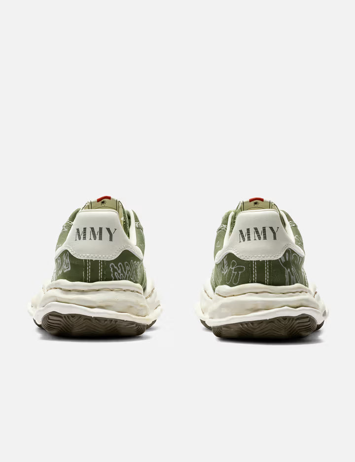 "BLAKEY" OG Sole Graffiti Printed Canvas Low Top Sneaker