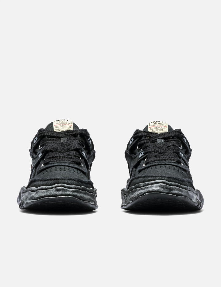 "PARKER" Original Sole Vintage Effect Embroidered Canvas Low-top Sneaker